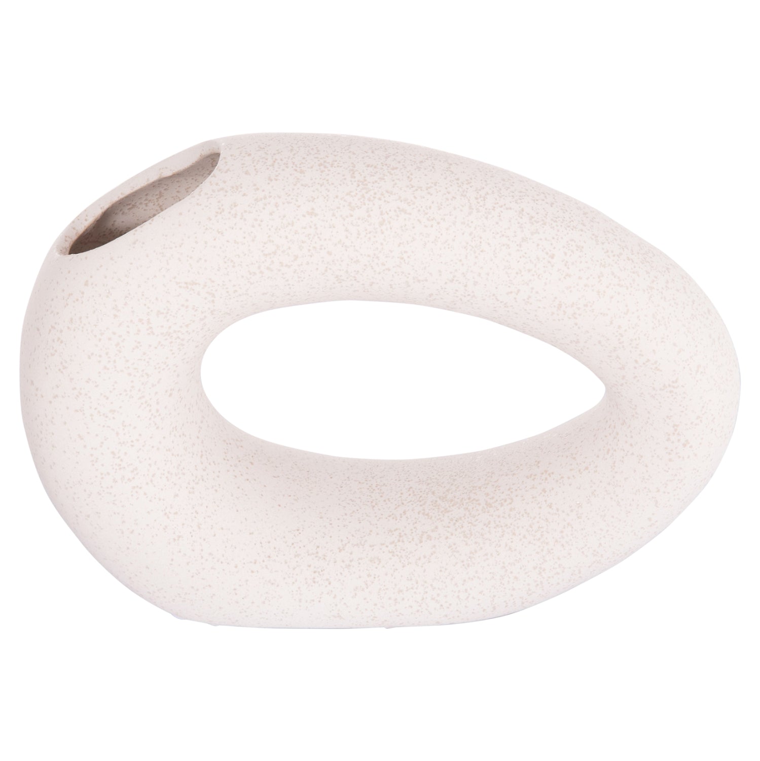 ΕΠΙΤΡΑΠΕΖΙΟ ΚΕΡΑΜΙΚΟ ΔΙΑΚΟΣΜΗΤΙΚΟ ELLIPTO HM4645.01 ΥΠΟΛΕΥΚΟ ΚΡΥΣΤΑΛΛΙΚΟ 23x8x16Υεκ - Pakobazaar