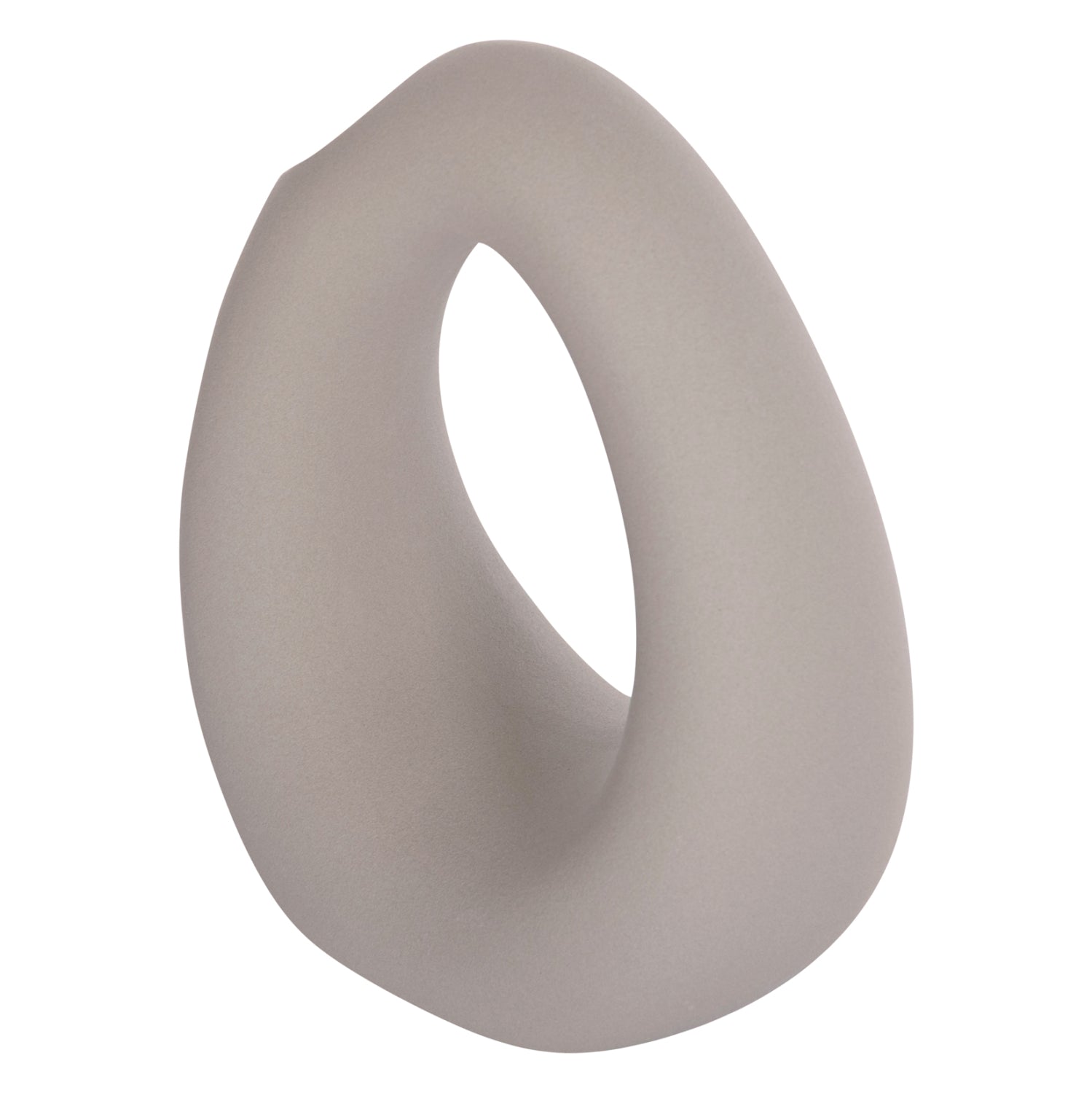 ΕΠΙΤΡΑΠΕΖΙΟ ΚΕΡΑΜΙΚΟ ΔΙΑΚΟΣΜΗΤΙΚΟ ELLIPTO HM4644.03 ΓΚΡΙ ΜΑΤ 16,5x9x20Υεκ - Pakobazaar