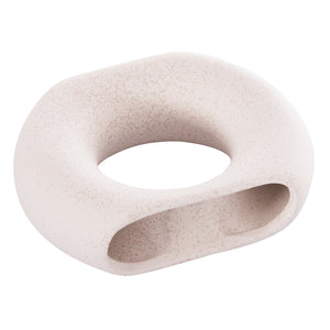 ΕΠΙΤΡΑΠΕΖΙΟ ΚΕΡΑΜΙΚΟ ΔΙΑΚΟΣΜΗΤΙΚΟ ELLIPTO HM4646.01 ΥΠΟΛΕΥΚΟ ΚΡΥΣΤΑΛΛΙΚΟ 18x6,5x14Υεκ - Pakobazaar