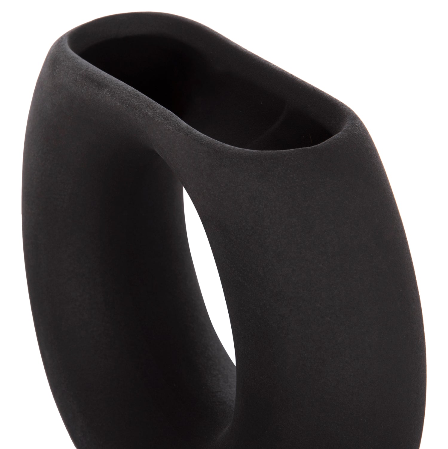 ΕΠΙΤΡΑΠΕΖΙΟ ΚΕΡΑΜΙΚΟ ΔΙΑΚΟΣΜΗΤΙΚΟ ELLIPTO HM4646.02 ΜΑΥΡΟ ΜΑΤ 18x6,5x14Υεκ - Pakobazaar