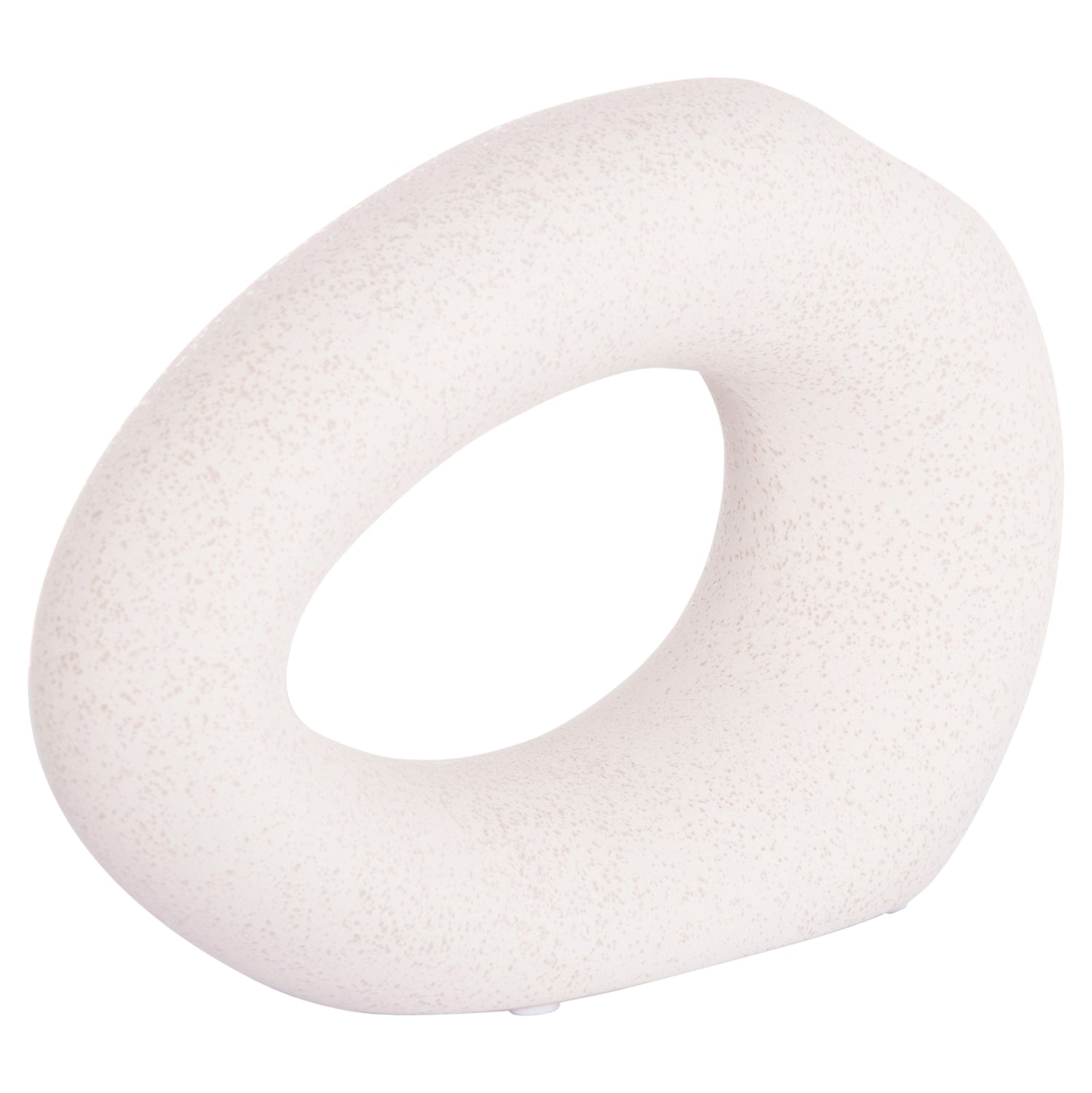 ΕΠΙΤΡΑΠΕΖΙΟ ΚΕΡΑΜΙΚΟ ΔΙΑΚΟΣΜΗΤΙΚΟ ELLIPTO HM4645.01 ΥΠΟΛΕΥΚΟ ΚΡΥΣΤΑΛΛΙΚΟ 23x8x16Υεκ - Pakobazaar