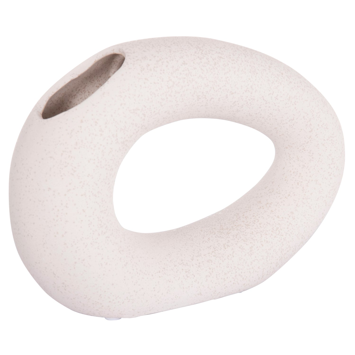 ΕΠΙΤΡΑΠΕΖΙΟ ΚΕΡΑΜΙΚΟ ΔΙΑΚΟΣΜΗΤΙΚΟ ELLIPTO HM4645.01 ΥΠΟΛΕΥΚΟ ΚΡΥΣΤΑΛΛΙΚΟ 23x8x16Υεκ - Pakobazaar