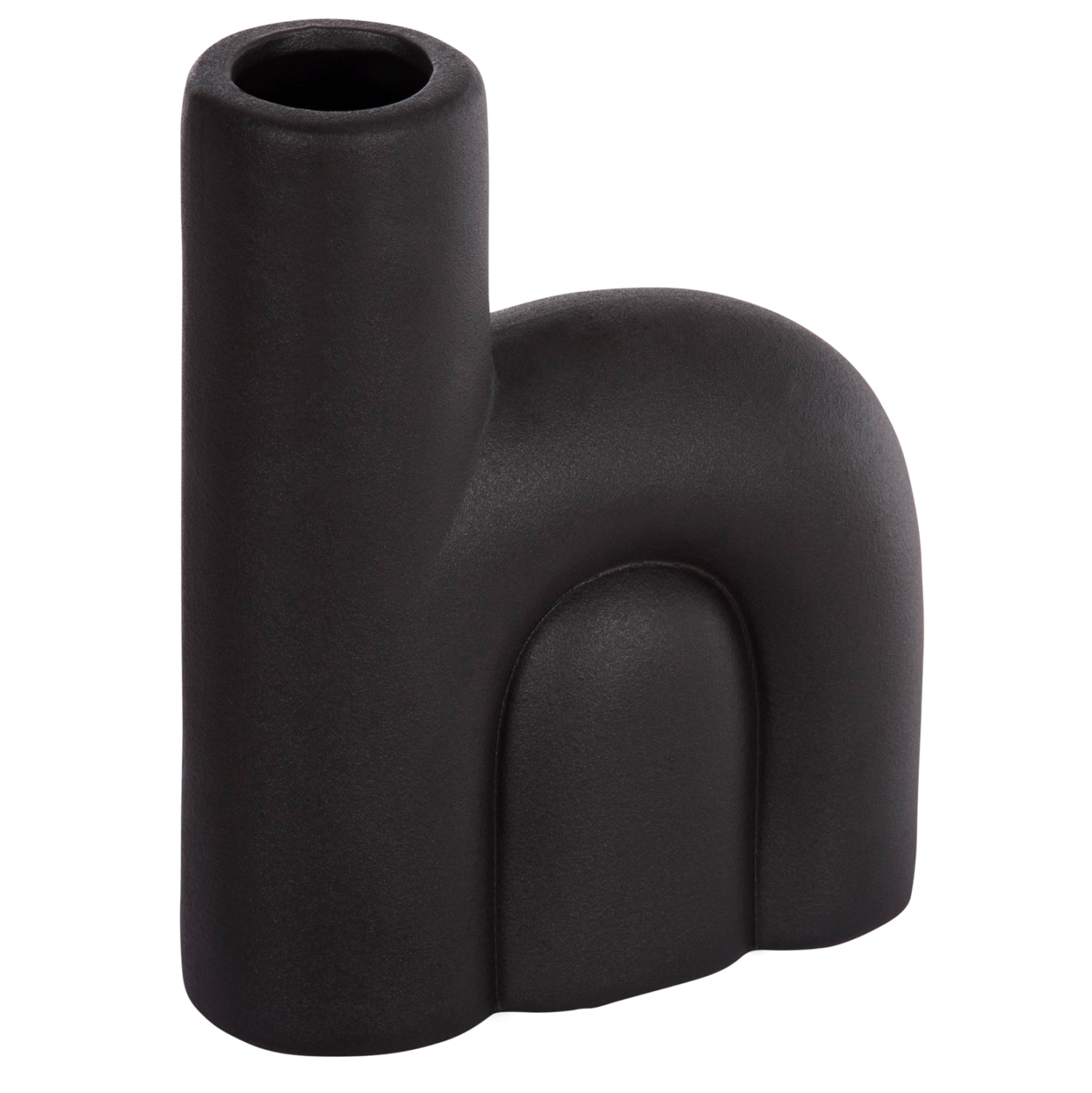 ΕΠΙΤΡΑΠΕΖΙΟ ΚΕΡΑΜΙΚΟ ΔΙΑΚΟΣΜΗΤΙΚΟ ARCON HM4640.02 ΜΑΥΡΟ ΜΑΤ 19x7x24Υ εκ. - Pakobazaar