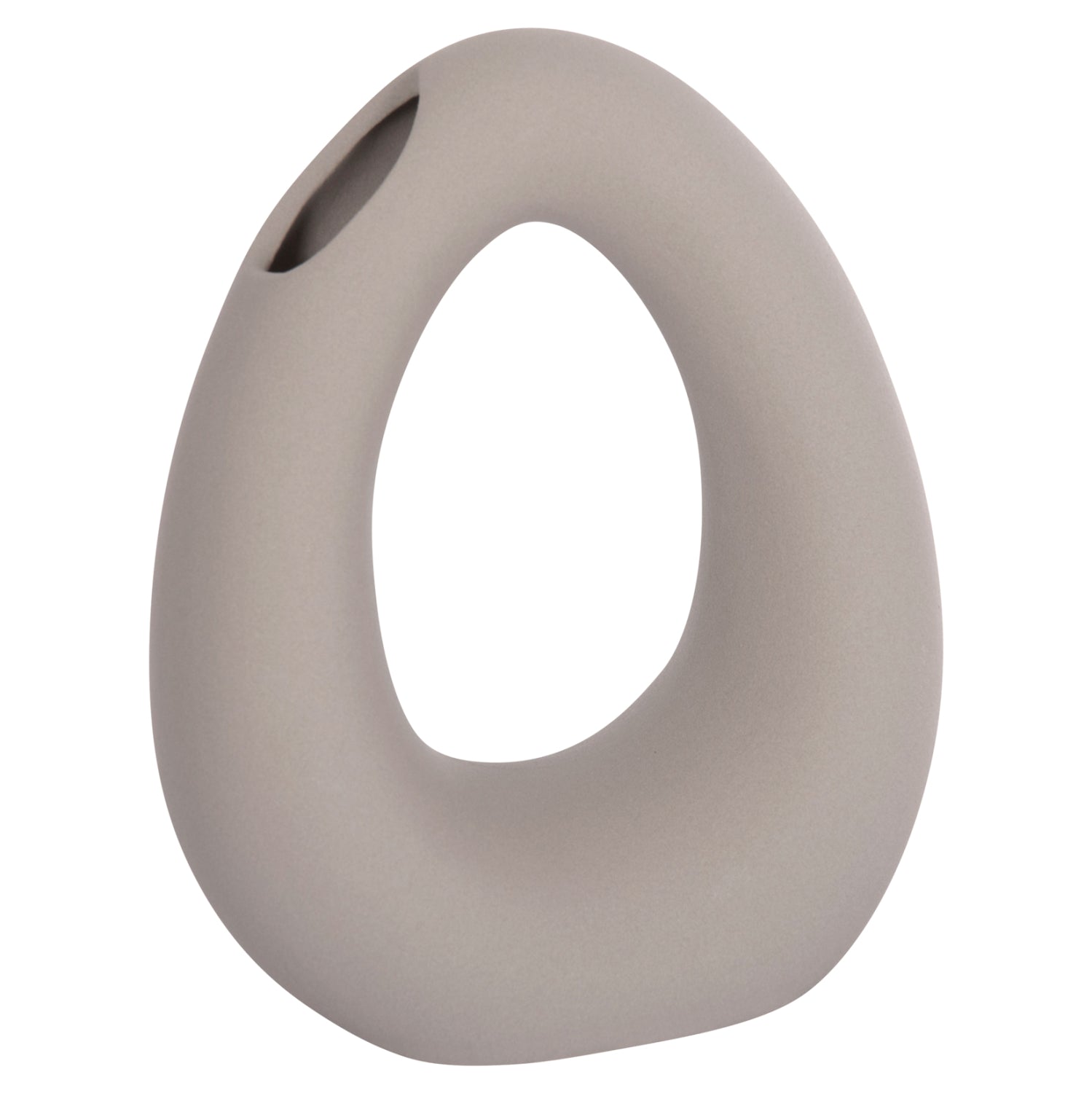 ΕΠΙΤΡΑΠΕΖΙΟ ΚΕΡΑΜΙΚΟ ΔΙΑΚΟΣΜΗΤΙΚΟ ELLIPTO HM4644.03 ΓΚΡΙ ΜΑΤ 16,5x9x20Υεκ - Pakobazaar