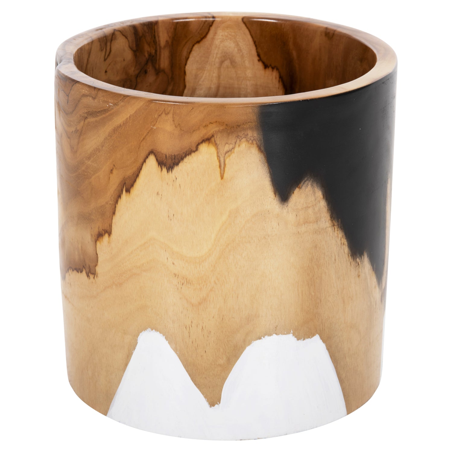 ΕΠΙΤΡΑΠΕΖΙΟ ΚΥΛΙΝΔΡΙΚΟ ΔΙΑΚΟΣΜΗΤΙΚΟ BAZO ΑΠΟ ΞΥΛΟ ΤΕΑΚ Φ26x26Yεκ.HM7727 - Pakobazaar