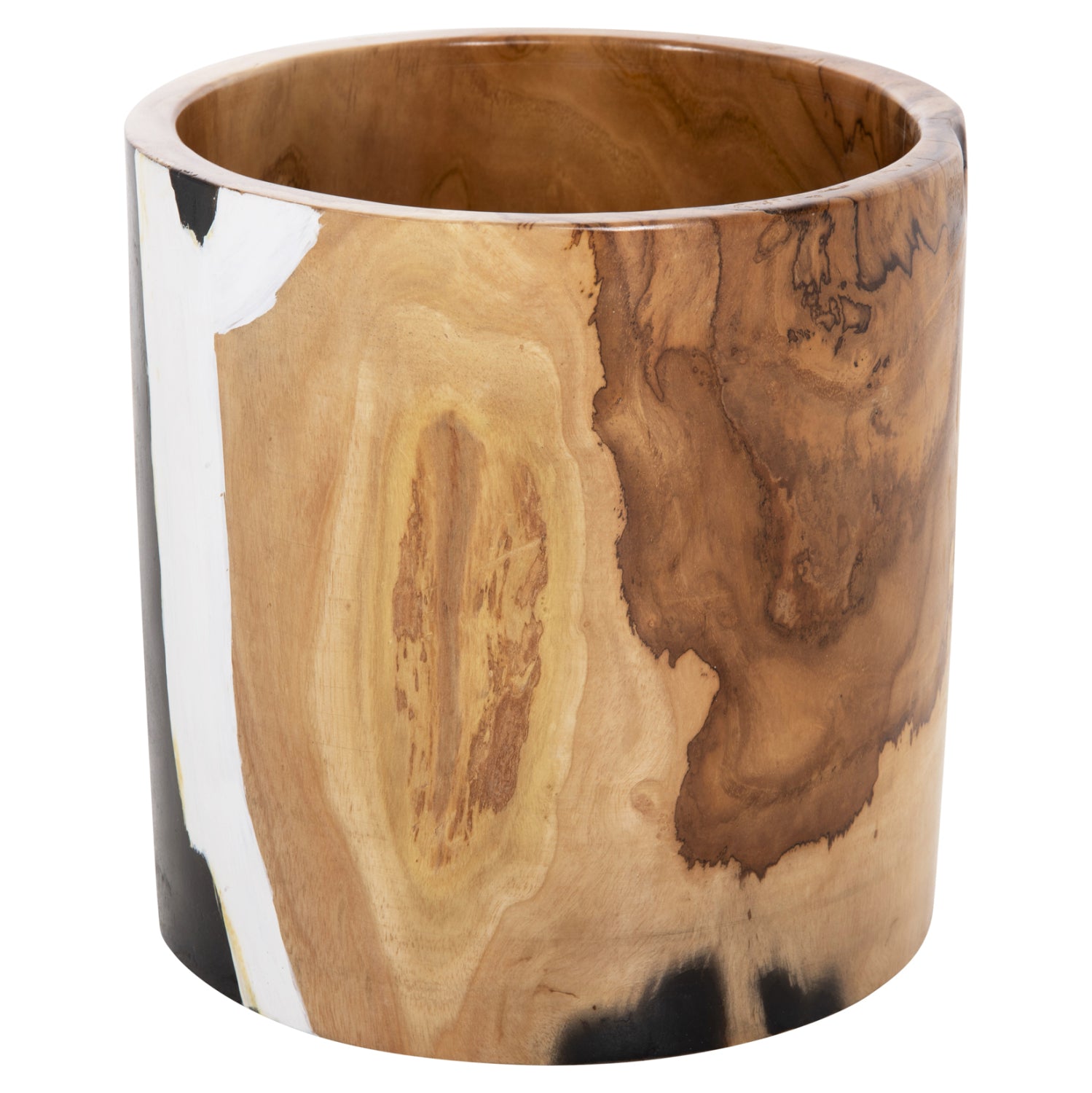 ΕΠΙΤΡΑΠΕΖΙΟ ΚΥΛΙΝΔΡΙΚΟ ΔΙΑΚΟΣΜΗΤΙΚΟ BAZO ΑΠΟ ΞΥΛΟ ΤΕΑΚ Φ26x26Yεκ.HM7727 - Pakobazaar