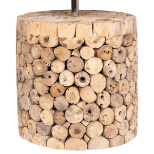 ΕΠΙΤΡΑΠΕΖΙΟ ΚΥΛΙΝΔΡΙΚΟ ΦΩΤΙΣΤΙΚΟ TWIGGY HM4427 DRIFTWOOD & ΜΠΕΖ ΚΑΠΕΛΟ Φ24.5x45Υεκ. - Pakobazaar