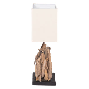 ΕΠΙΤΡΑΠΕΖΙΟ ΟΡΘΟΓΩΝΙΟ ΦΩΤΙΣΤΙΚΟ TWIGGY HM4424 DRIFTWOOD & ΛΕΥΚΟ ΚΑΠΕΛΟ 35.5x15x47Υεκ. - Pakobazaar