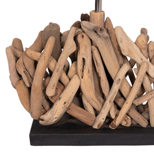 ΕΠΙΤΡΑΠΕΖΙΟ ΟΡΘΟΓΩΝΙΟ ΦΩΤΙΣΤΙΚΟ TWIGGY HM4424 DRIFTWOOD & ΛΕΥΚΟ ΚΑΠΕΛΟ 35.5x15x47Υεκ. - Pakobazaar