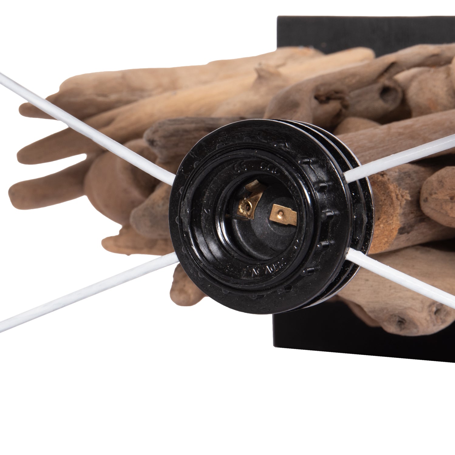 ΕΠΙΤΡΑΠΕΖΙΟ ΟΡΘΟΓΩΝΙΟ ΦΩΤΙΣΤΙΚΟ TWIGGY HM4424 DRIFTWOOD & ΛΕΥΚΟ ΚΑΠΕΛΟ 35.5x15x47Υεκ. - Pakobazaar