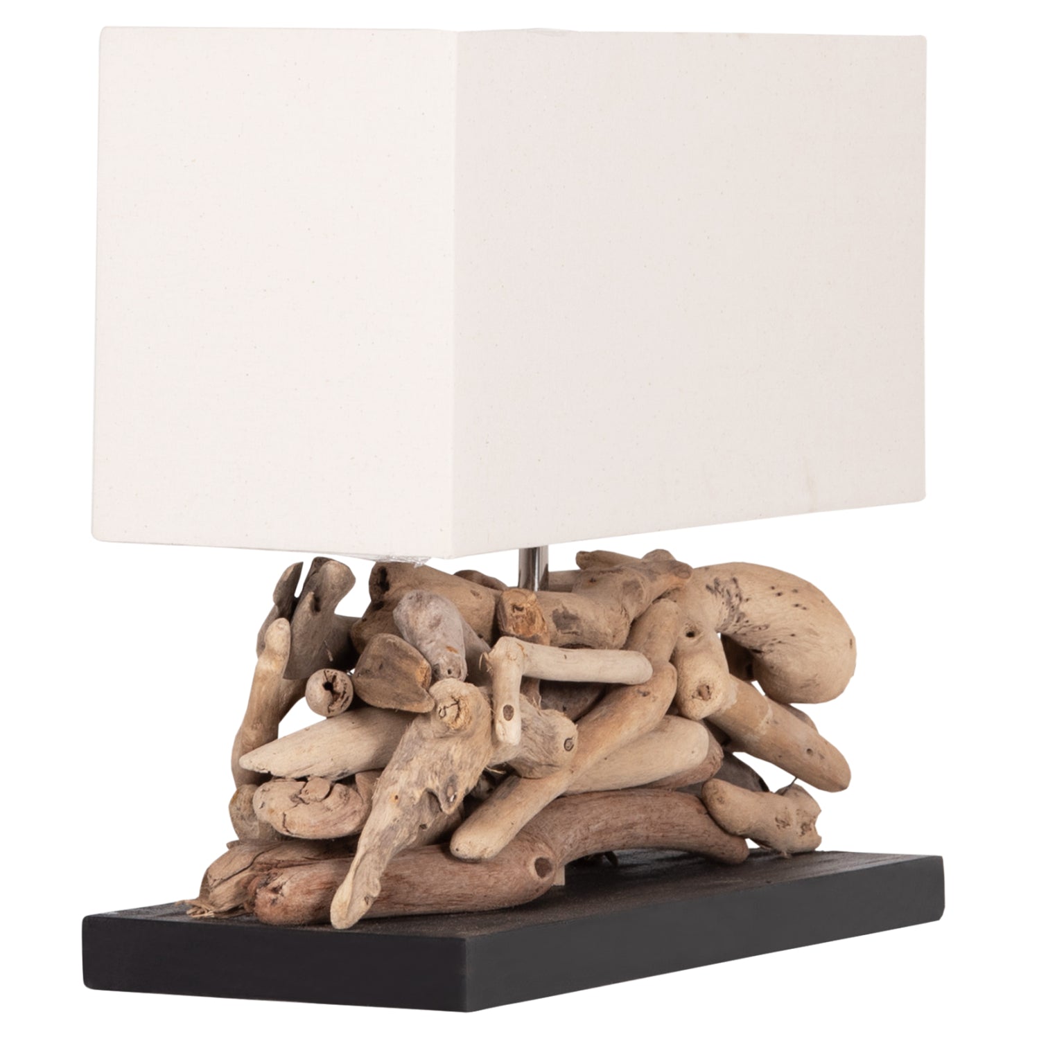 ΕΠΙΤΡΑΠΕΖΙΟ ΟΡΘΟΓΩΝΙΟ ΦΩΤΙΣΤΙΚΟ TWIGGY HM4432 DRIFTWOOD & ΛΕΥΚΟ ΚΑΠΕΛΟ 50x16,5x38Υεκ. - Pakobazaar