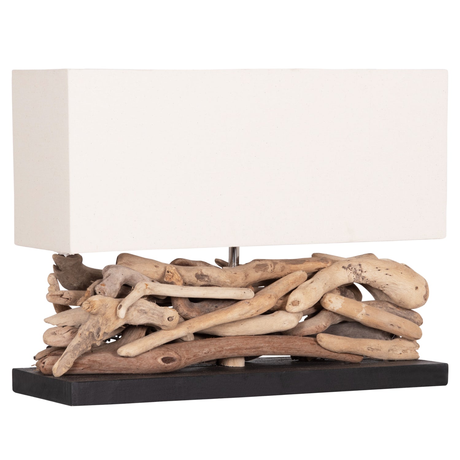 ΕΠΙΤΡΑΠΕΖΙΟ ΟΡΘΟΓΩΝΙΟ ΦΩΤΙΣΤΙΚΟ TWIGGY HM4432 DRIFTWOOD & ΛΕΥΚΟ ΚΑΠΕΛΟ 50x16,5x38Υεκ. - Pakobazaar