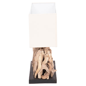 ΕΠΙΤΡΑΠΕΖΙΟ ΟΡΘΟΓΩΝΙΟ ΦΩΤΙΣΤΙΚΟ TWIGGY HM4434 DRIFTWOOD & ΛΕΥΚΟ ΚΑΠΕΛΟ 56x16.5x43Υεκ. - Pakobazaar
