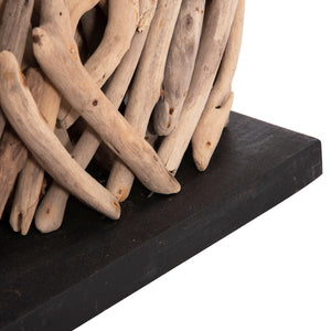 ΕΠΙΤΡΑΠΕΖΙΟ ΟΡΘΟΓΩΝΙΟ ΦΩΤΙΣΤΙΚΟ TWIGGY HM4434 DRIFTWOOD & ΛΕΥΚΟ ΚΑΠΕΛΟ 56x16.5x43Υεκ. - Pakobazaar