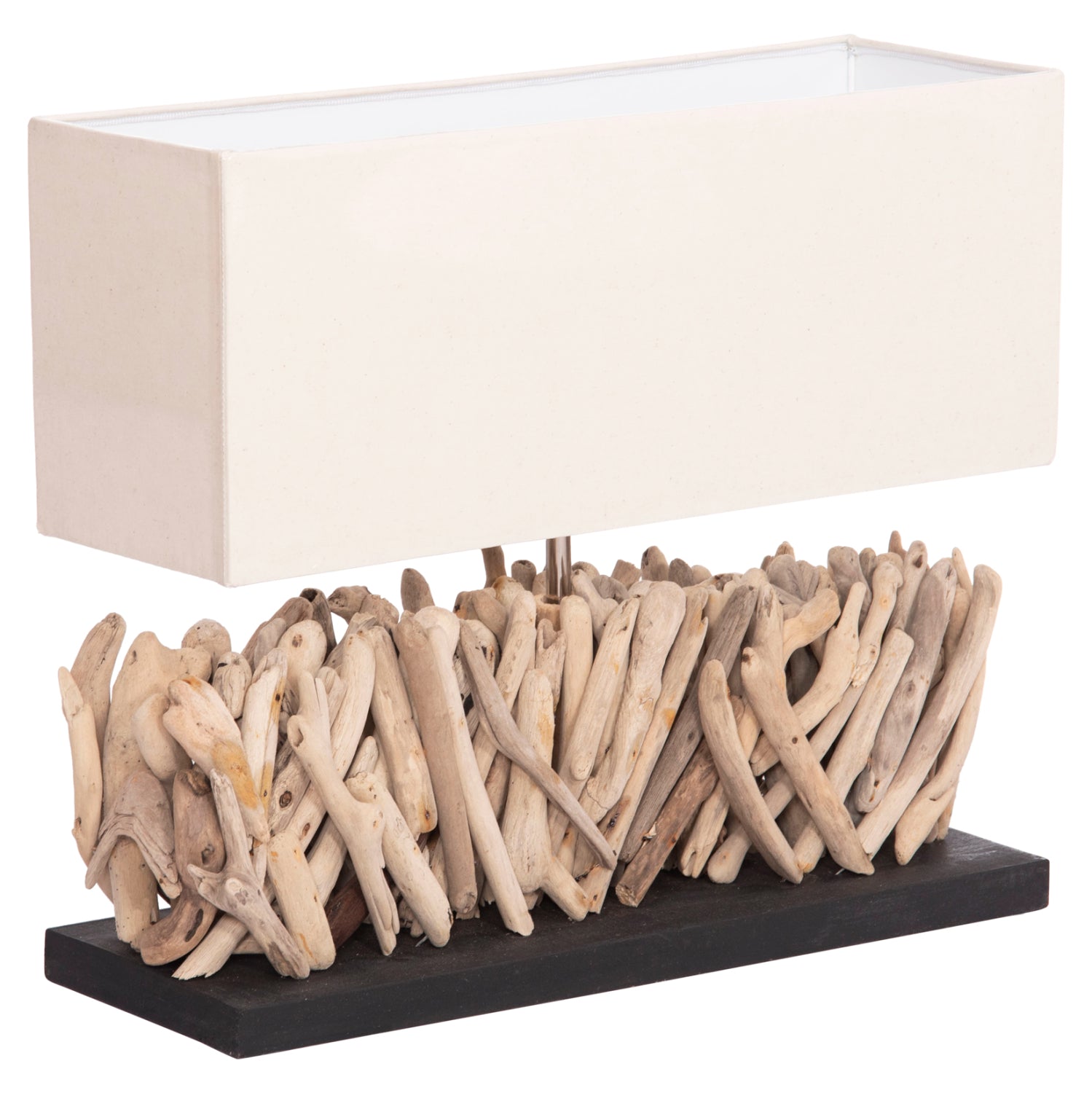 ΕΠΙΤΡΑΠΕΖΙΟ ΟΡΘΟΓΩΝΙΟ ΦΩΤΙΣΤΙΚΟ TWIGGY HM4434 DRIFTWOOD & ΛΕΥΚΟ ΚΑΠΕΛΟ 56x16.5x43Υεκ. - Pakobazaar