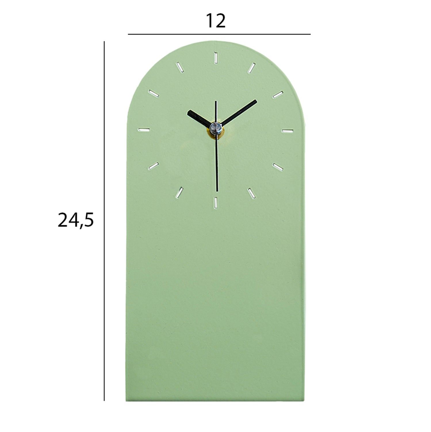 ΕΠΙΤΡΑΠΕΖΙΟ ΡΟΛΟΙ HM4339.02 ΜΕΤΑΛΛΟ ΣΕ ΑΝΟΙΧΤΟ ΠΡΑΣΙΝΟ 12X24,5Υεκ. - Pakobazaar