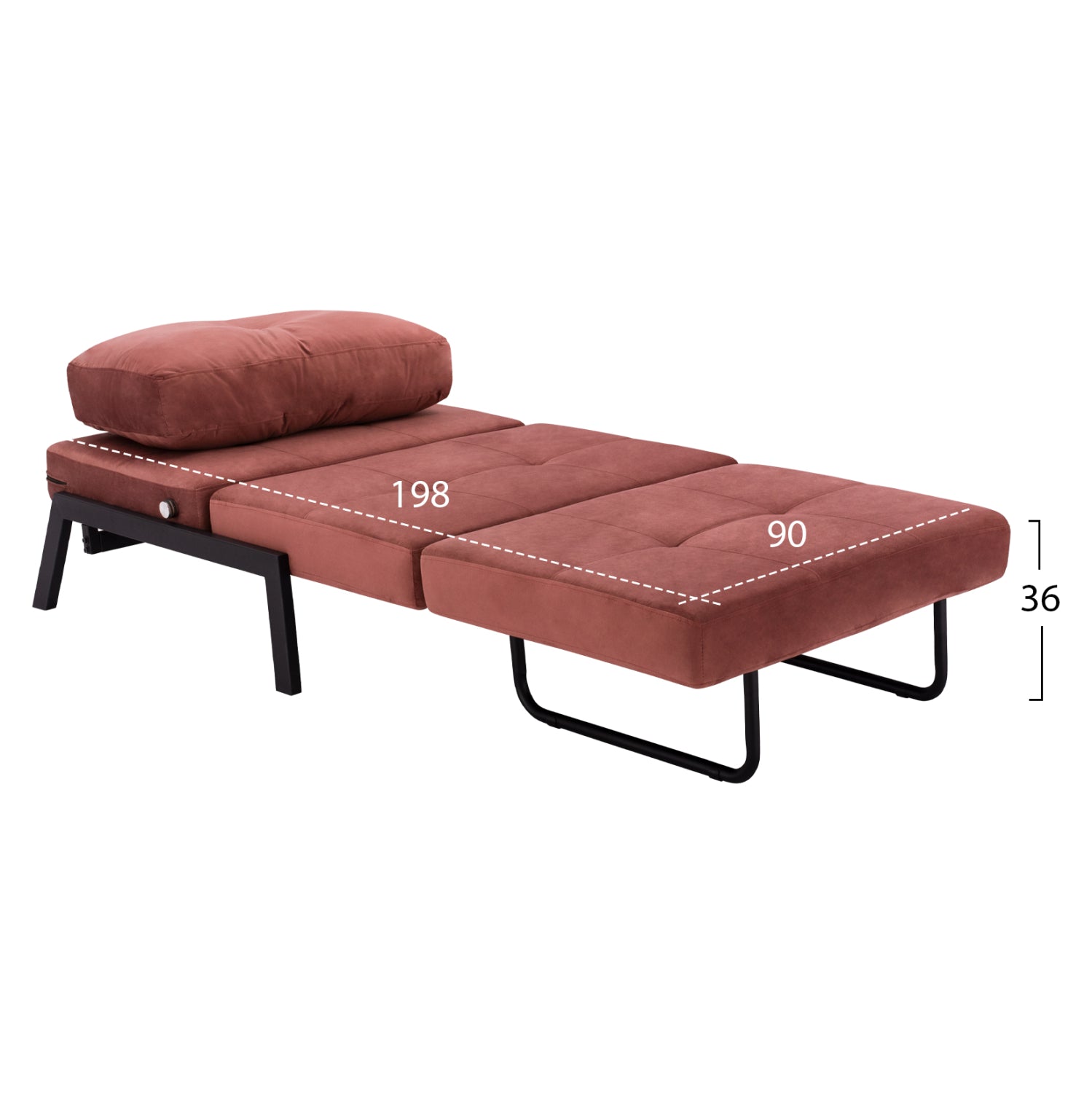 ΠΟΛΥΘΡΟΝΑ ΚΡΕΒΑΤΙ, ΒΕΛΟΥΔΟ ΣΑΠΙΟ ΜΗΛΟ HM3078.12 95x92x66Υ εκ. - Pakobazaar