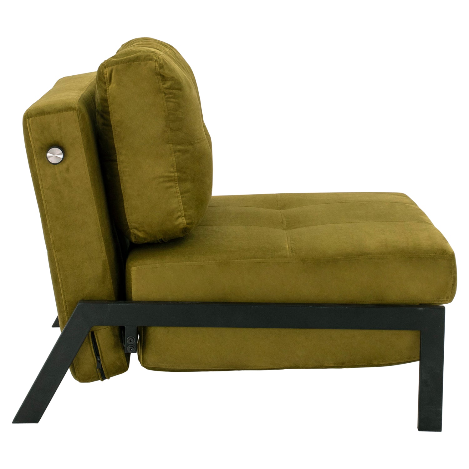 HM3078.13 ΠΟΛΥΘΡΟΝΑ ΚΡΕΒΑΤΙ, ΒΕΛΟΥΔΟ ΛΑΔΙ  95x92x66Υ εκ. - Pakobazaar