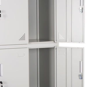 ΦΟΡΙΑΜΟΣ ΜΕΤΑΛΛΙΚΟΣ MALMOE HM5636.11 9 ΝΤΟΥΛΑΠΑΚΙΑ ΜΕ ΚΛΕΙΔΑΡΙΕΣ-ΓΚΡΙ 90x45x185Υεκ. - Pakobazaar