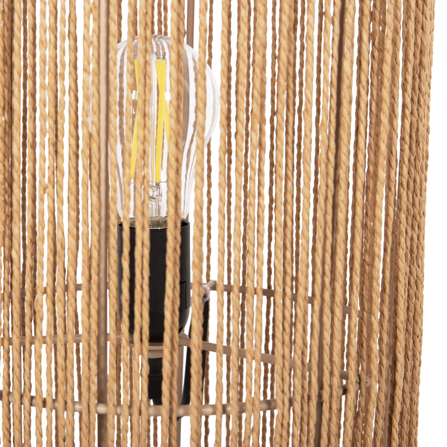 ΦΩΤΙΣΤΙΚΟ ΔΑΠΕΔΟΥ HM4341 ΜΕΤΑΛΛΟ-PAPER ROPE ΣΕ ΜΠΕΖ ΑΜΜΟΥ Φ26Χ120,5Υεκ. - Pakobazaar