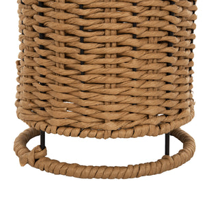 ΦΩΤΙΣΤΙΚΟ ΔΑΠΕΔΟΥ HM4342 ΜΕΤΑΛΛΟ-PAPER ROPE ΣΕ ΜΠΕΖ ΑΜΜΟΥ-ΜΑΥΡΟ Φ20X120Υεκ. - Pakobazaar