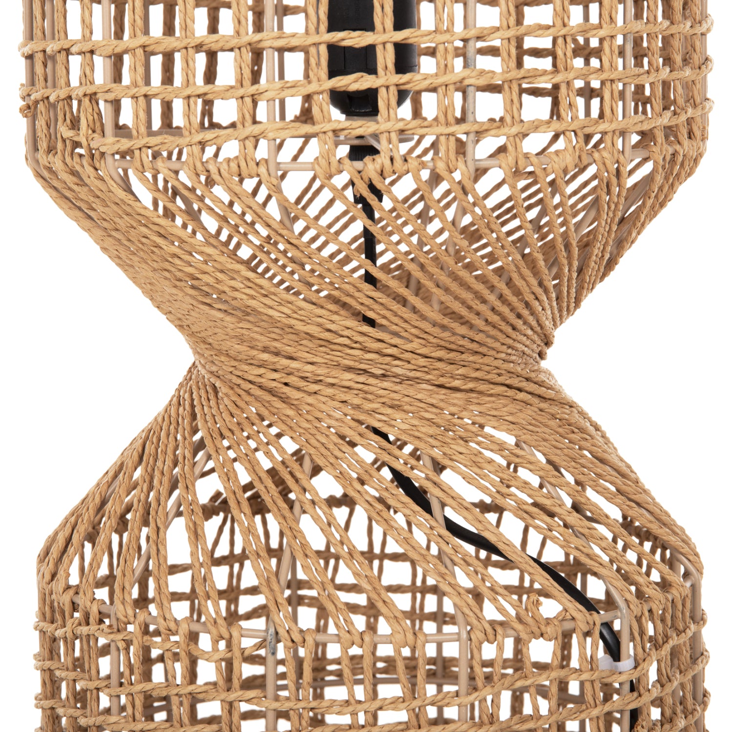 ΦΩΤΙΣΤΙΚΟ ΔΑΠΕΔΟΥ HM4359 ΜΕΤΑΛΛΟ-PAPER ROPE ΣΕ ΚΑΦΕ-2 ΛΑΜΠΕΣ Φ25x78,5Υεκ. - Pakobazaar