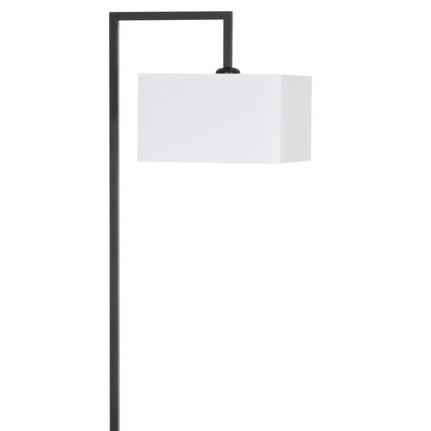 ΦΩΤΙΣΤΙΚΟ ΔΑΠΕΔΟΥ BRANS HM7532.11 ΜΕΤΑΛΛΟ ΜΑΥΡΟ--PVC ΛΕΥΚΟ ΚΑΠΕΛΟ 25x33x170Υεκ. - Pakobazaar