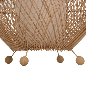 ΦΩΤΙΣΤΙΚΟ ΔΑΠΕΔΟΥ HM7835 RATTAN ΣΕ ΦΥΣΙΚΟ ΧΡΩΜΑ Φ55x101Υεκ. - Pakobazaar