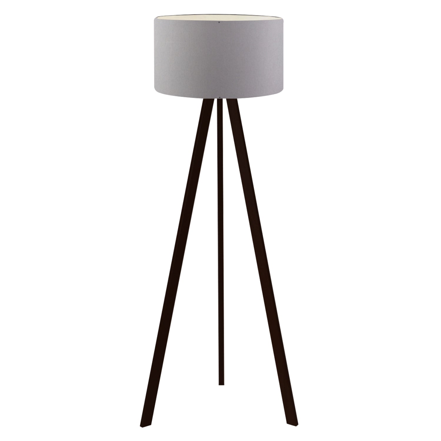 ΦΩΤΙΣΤΙΚΟ ΔΑΠΕΔΟΥ ΞΥΛΙΝΟ CRUZ  ΜΑΥΡΟ ΜΕ ΑΣΗΜΙ ΚΑΠΕΛΟ HM7578.06 Φ38x140 εκ. - Pakobazaar