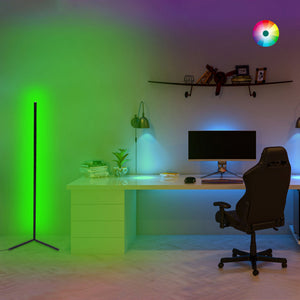 ΦΩΤΙΣΤΙΚΟ ΔΑΠΕΔΟΥ ΜΑΥΡΟ ΜΕ RGB LED & ΑΣΥΡΜΑΤΟ ΧΕΙΡΙΣΤΗΡΙΟ HM7309 30x30x120 εκ. - Pakobazaar