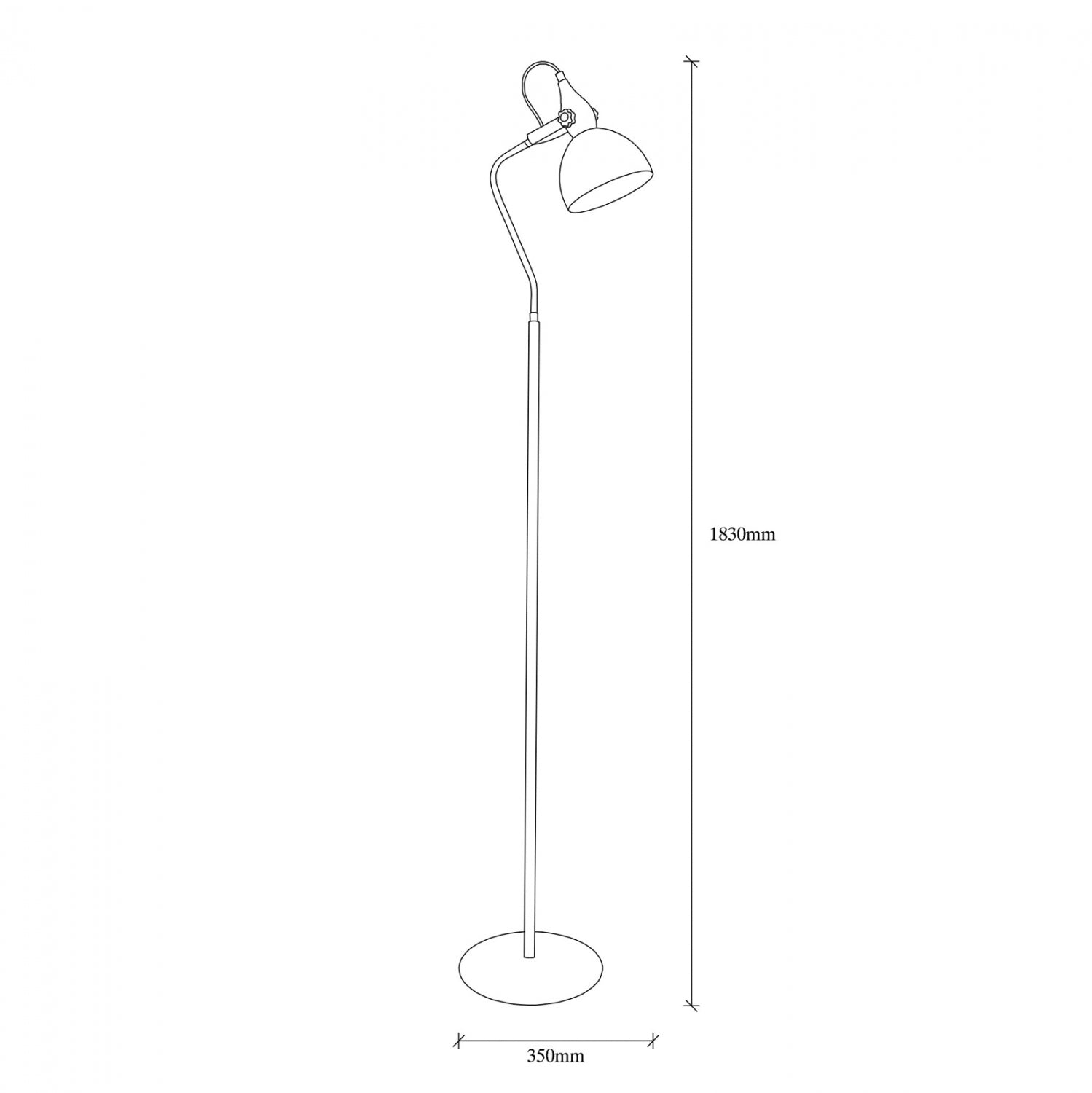 ΦΩΤΙΣΤΙΚΟ ΔΑΠΕΔΟΥ ΜΕΤΑΛΛΙΚΟ ΜΑΥΡΟ HM7342 35x30x183 εκ. - Pakobazaar