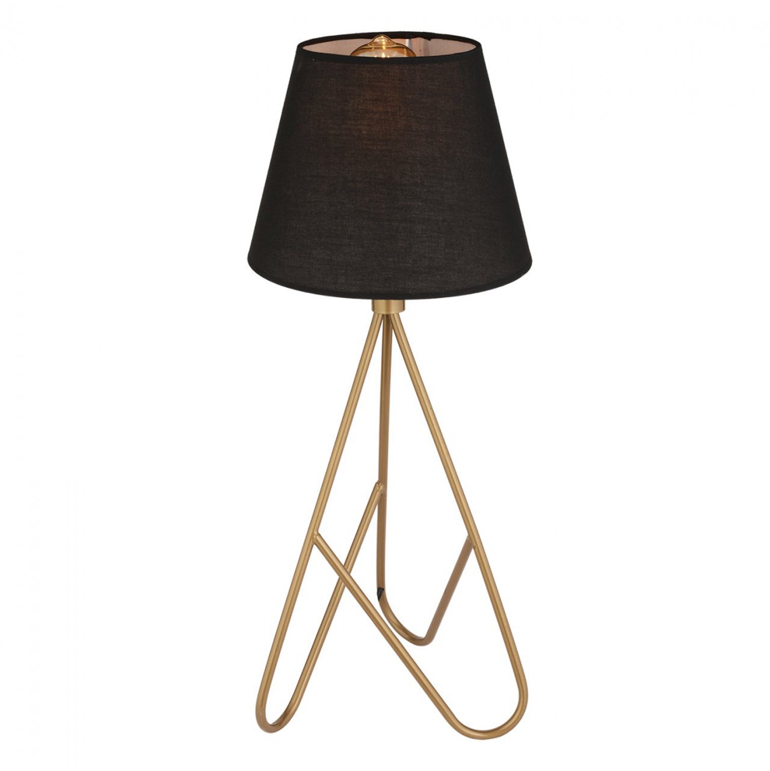 ΦΩΤΙΣΤΙΚΟ ΕΠΙΤΡΑΠΕΖΙΟ ΜΕΤΑΛΛΙΚΟ ΧΡΥΣΟ ΜΑΥΡΟ HM7567.02 24x60Υ εκ. - Pakobazaar