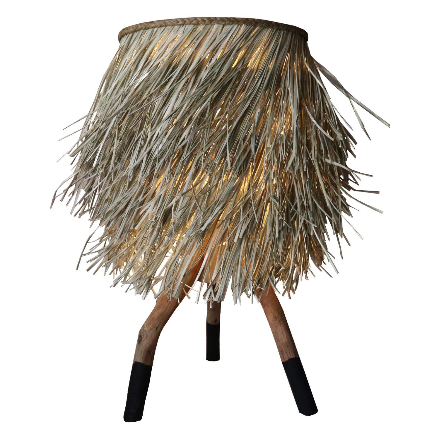 ΦΩΤΙΣΤΙΚΟ ΕΠΙΤΡΑΠΕΖΙΟ ΠΟΔΙΑ ΤΕΑΚ ΚΑΠΕΛΟ SEAGRASS ΣΕ ΦΥΣΙΚΟ ΜΑΥΡΟ Φ30x30-60Yεκ.HM7771 - Pakobazaar