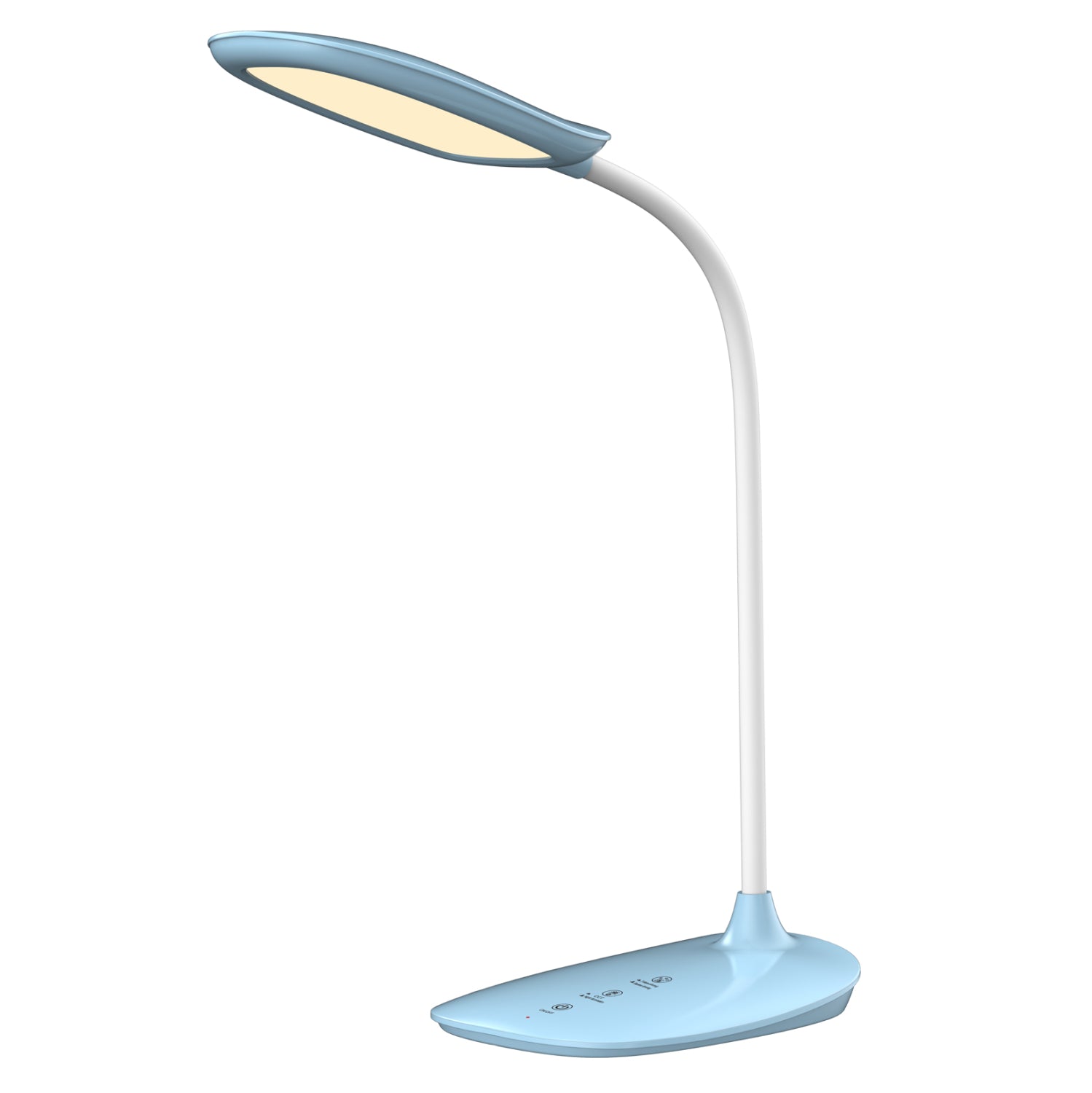 ΦΩΤΙΣΤΙΚΟ ΓΡΑΦΕΙΟΥ LED BLAIN HM4444.03 ΓΑΛΑΖΙΟ-ΛΕΥΚΟ ABS 13,6x17,7x40Υ εκ. - Pakobazaar