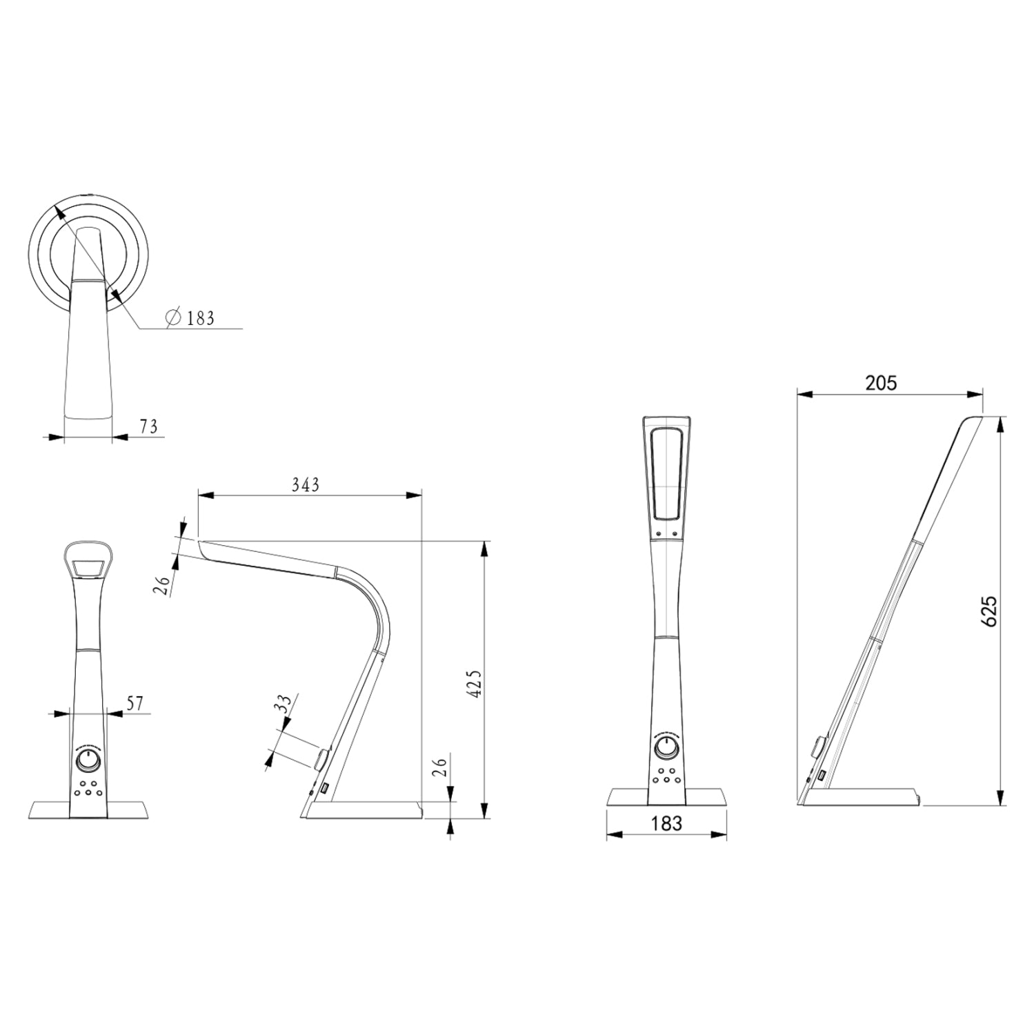ΦΩΤΙΣΤΙΚΟ ΓΡΑΦΕΙΟΥ LED BLAIN PRO HM4451.08 ΑΣΗΜΙ ΧΡΩΜΑ 34,3x18,3x42,5Υεκ. - Pakobazaar