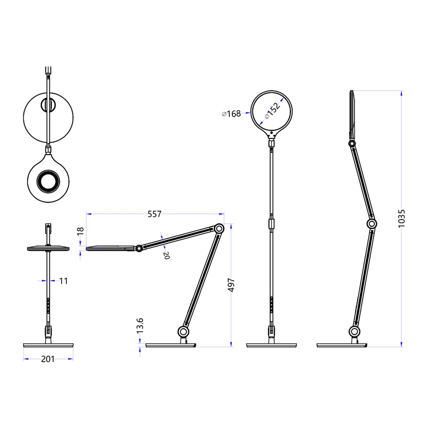 ΦΩΤΙΣΤΙΚΟ ΓΡΑΦΕΙΟΥ LED BLAIN PRO HM4452.08 ΓΚΡΙ-ΑΣΗΜΙ ΧΡΩΜΑ ABS 55,7x49,7Υεκ. - Pakobazaar