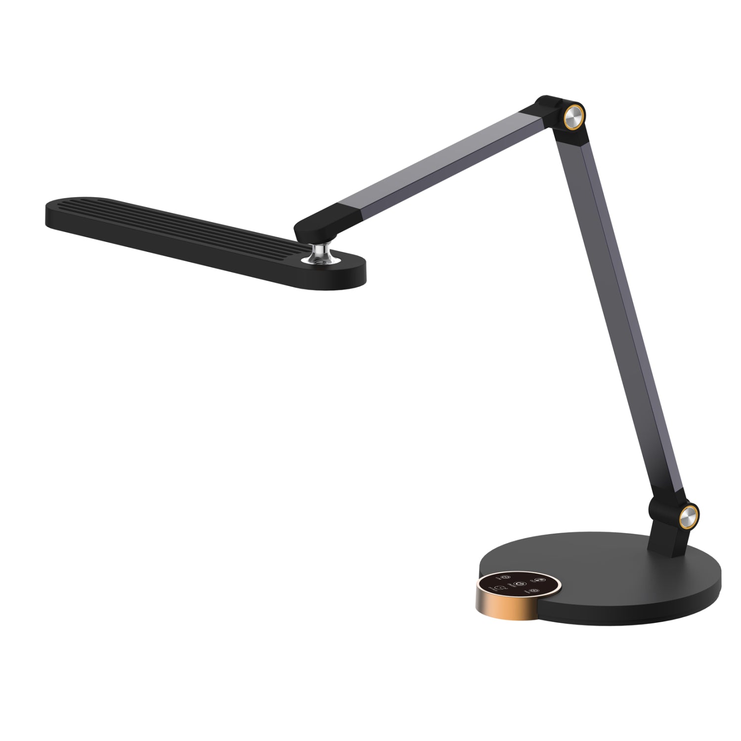 ΦΩΤΙΣΤΙΚΟ ΓΡΑΦΕΙΟΥ LED BLAIN PRO HM4454.02 ΜΑΥΡΗ ΒΑΣΗ ABS-ΓΚΡΙ ΑΛΟΥΜΙΝΙΟ 51,8x40Υεκ. - Pakobazaar