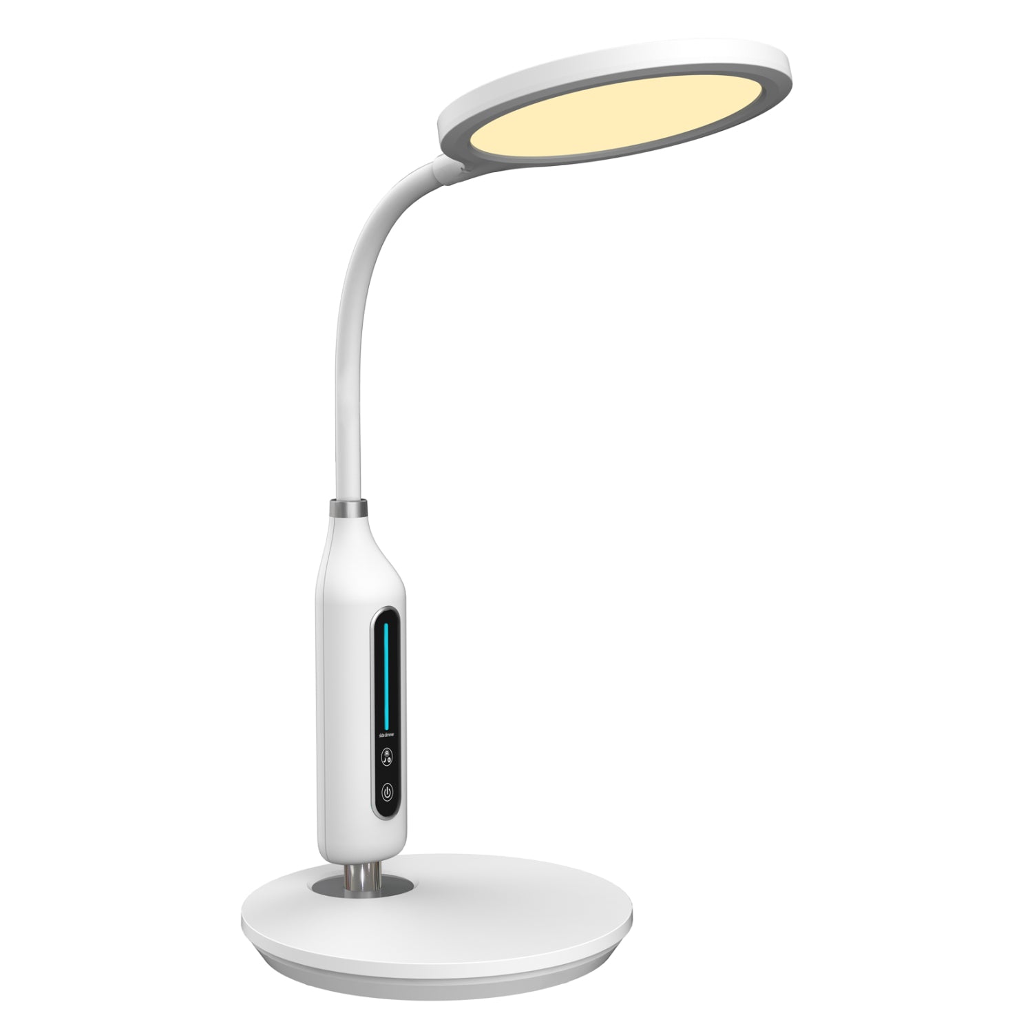 ΦΩΤΙΣΤΙΚΟ ΓΡΑΦΕΙΟΥ LED BLAIN HM4460.01 ΛΕΥΚΟ ABS & ΣΙΛΙΚΟΝΗ Φ18,5x40,7Yεκ. - Pakobazaar