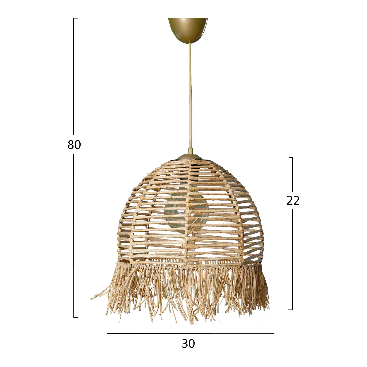 ΦΩΤΙΣΤΙΚΟ ΟΡΟΦΗΣ ΕΣΩΤΕΡΙΚΟΥ ΧΩΡΟΥ ΚΡΕΜΑΣΤΟ HM7371 ΑΠΟ ΞΥΛΟ ΚΑΙ BAMBOO ΦΥΣΙΚΟ 30x30x80Υ εκ. - Pakobazaar