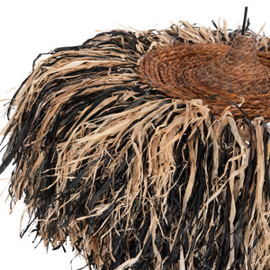 ΦΩΤΙΣΤΙΚΟ ΟΡΟΦΗΣ ORDEM HM4715 ΚΑΠΕΛΟ ΙΝΕΣ SISAL & ΜΠΑΝΑΝΑΣ-ΜΑΥΡΟ & ΦΥΣΙΚΟ Φ75εκ - Pakobazaar