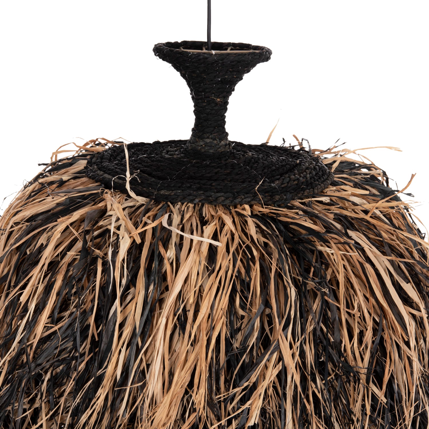 ΦΩΤΙΣΤΙΚΟ ΟΡΟΦΗΣ ORDEM HM4716 ΚΑΠΕΛΟ ΙΝΕΣ SISAL & ΜΠΑΝΑΝΑΣ-ΜΑΥΡΟ & ΦΥΣΙΚΟ Φ60x50Υεκ - Pakobazaar