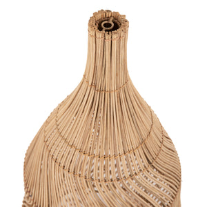 ΦΩΤΙΣΤΙΚΟ ΟΡΟΦΗΣ THEON HM7888 ΚΡΕΜΑΣΤΟ ΑΠΟ RATTAN ΣΕ ΦΥΣΙΚΟ ΧΡΩΜΑ Φ22x148Υ εκ. - Pakobazaar