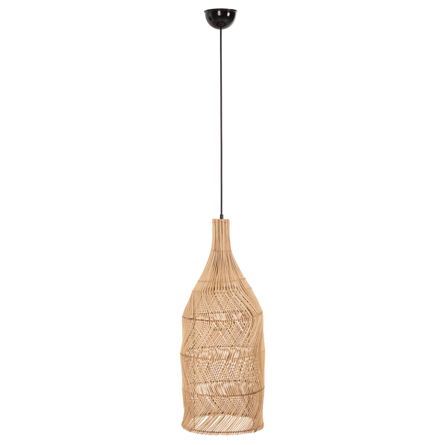 ΦΩΤΙΣΤΙΚΟ ΟΡΟΦΗΣ THEON HM7888 ΚΡΕΜΑΣΤΟ ΑΠΟ RATTAN ΣΕ ΦΥΣΙΚΟ ΧΡΩΜΑ Φ22x148Υ εκ. - Pakobazaar