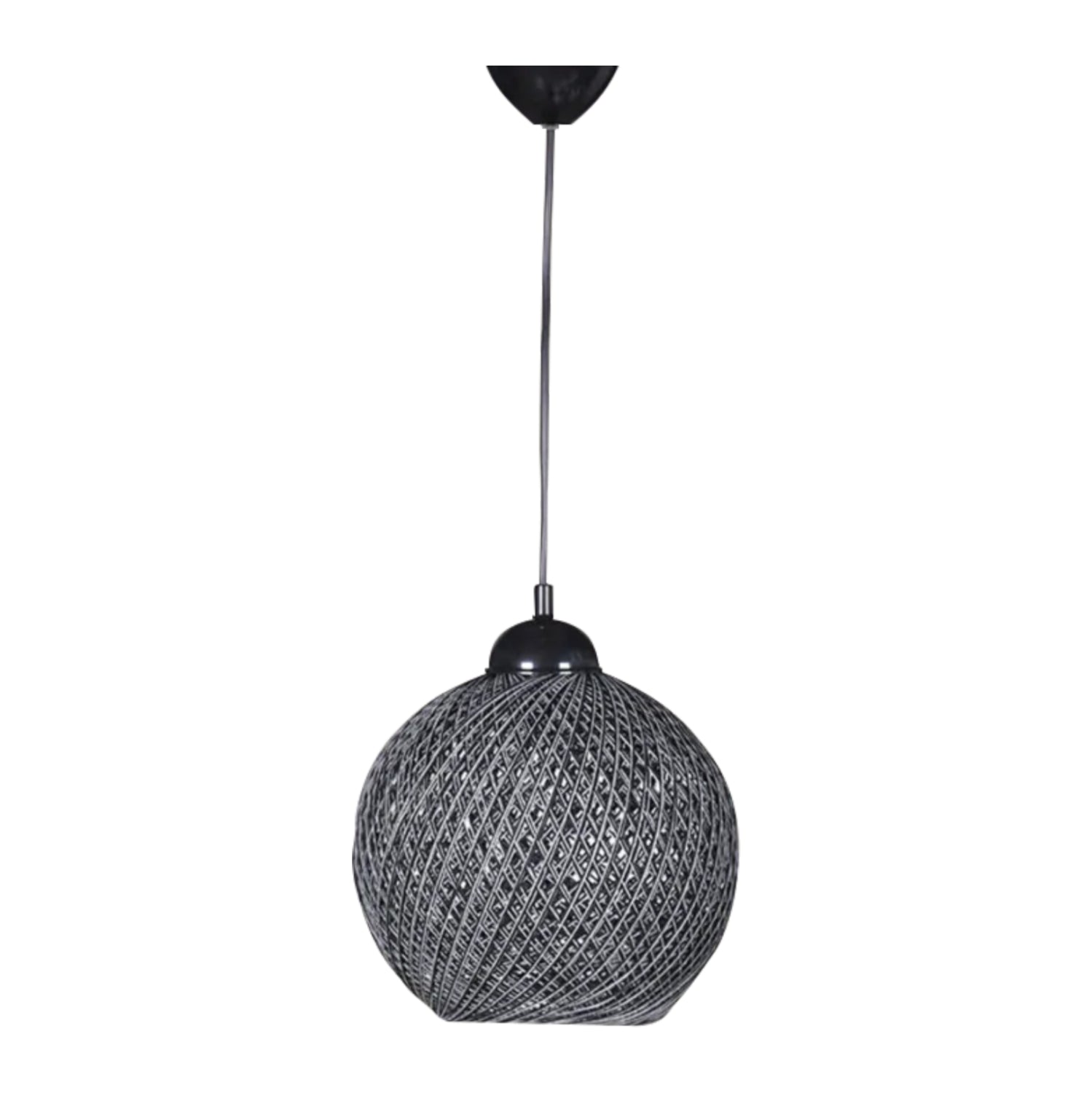 ΦΩΤΙΣΤΙΚΟ ΟΡΟΦΗΣ ΕΣΩΤΕΡΙΚΟΥ ΧΩΡΟΥ ΚΡΕΜΑΣΤΟ ΑΠΟ ΣΧΟΙΝΙ ΜΑΥΡΟ ΓΚΡΙ HM7645.02 22x18x20 εκ. - Pakobazaar