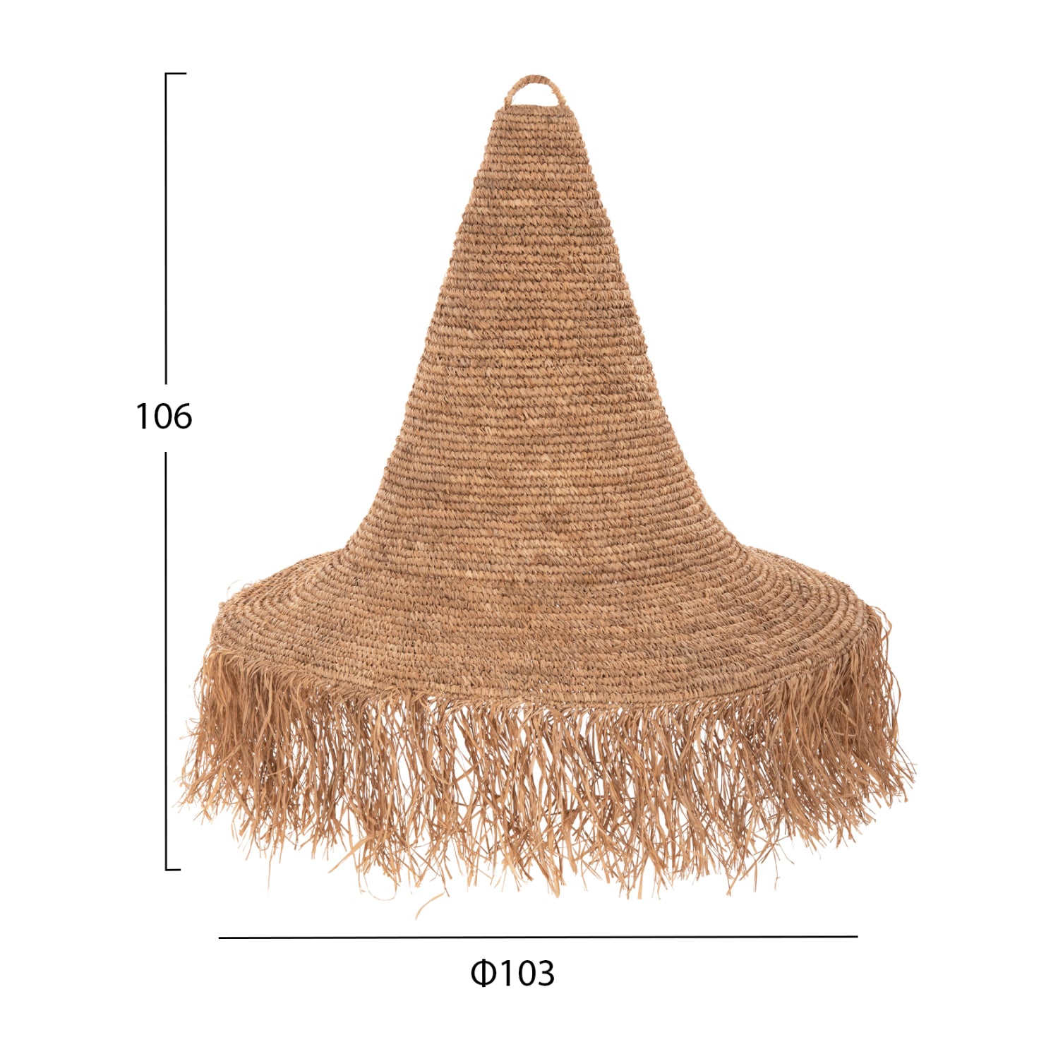 ΦΩΤΙΣΤΙΚΟ ΟΡΟΦΗΣ ΚΡΕΜΑΣΤΟ HM4033 RATTAN ΣΕ ΦΥΣΙΚΟ Φ103x84,5-106Yεκ. - Pakobazaar