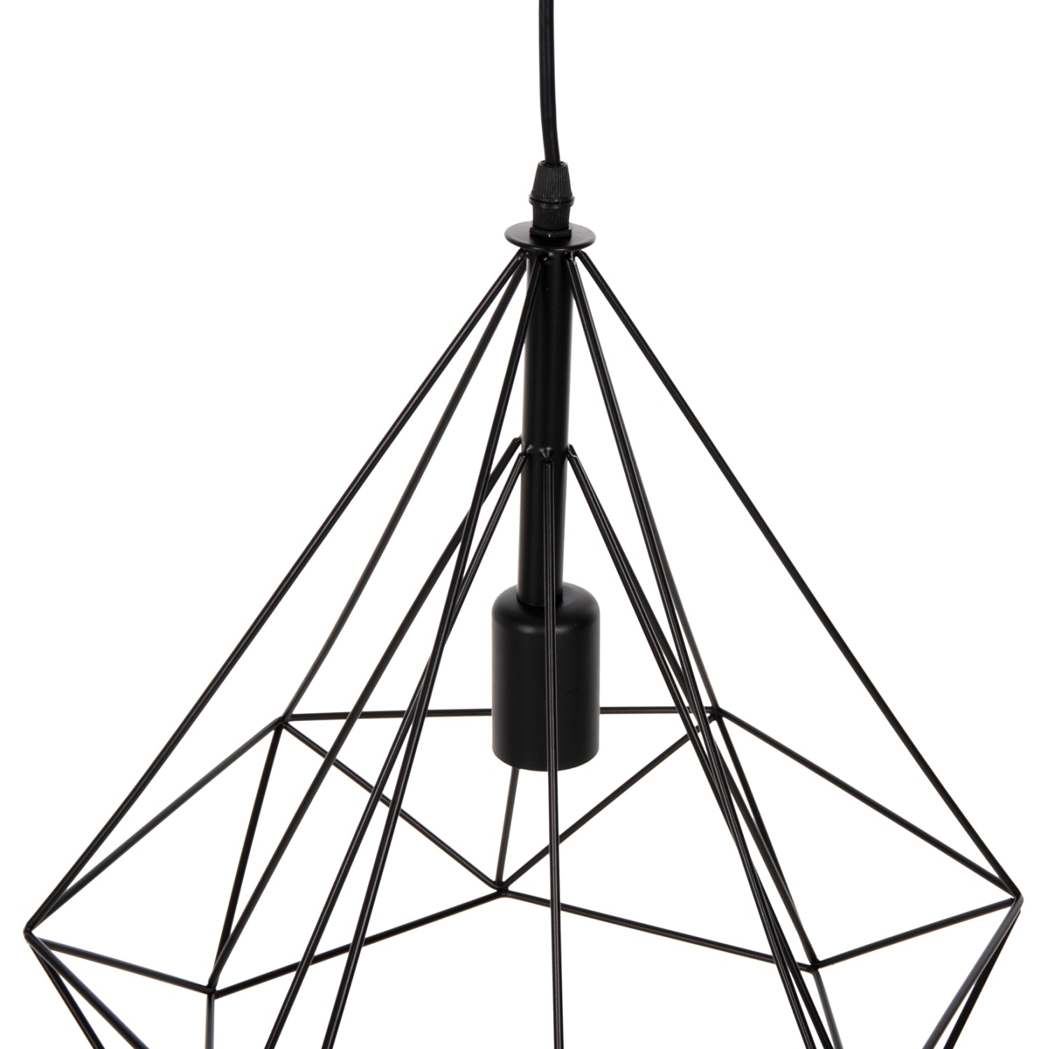 ΦΩΤΙΣΤΙΚΟ ΟΡΟΦΗΣ ΚΡΕΜΑΣΤΟ HM4040 ΜΕΤΑΛΛΙΚΟ ΚΑΠΕΛΟ ΜΑΥΡΟ 25x22x123Yεκ. - Pakobazaar