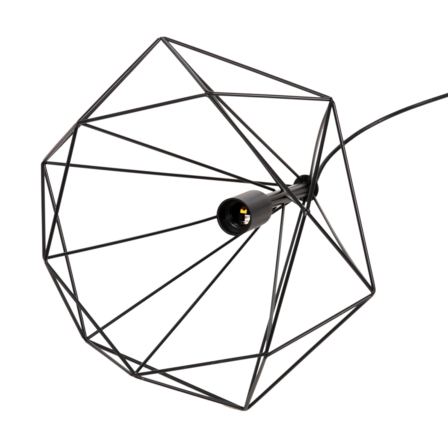 ΦΩΤΙΣΤΙΚΟ ΟΡΟΦΗΣ ΚΡΕΜΑΣΤΟ HM4040 ΜΕΤΑΛΛΙΚΟ ΚΑΠΕΛΟ ΜΑΥΡΟ 25x22x123Yεκ. - Pakobazaar