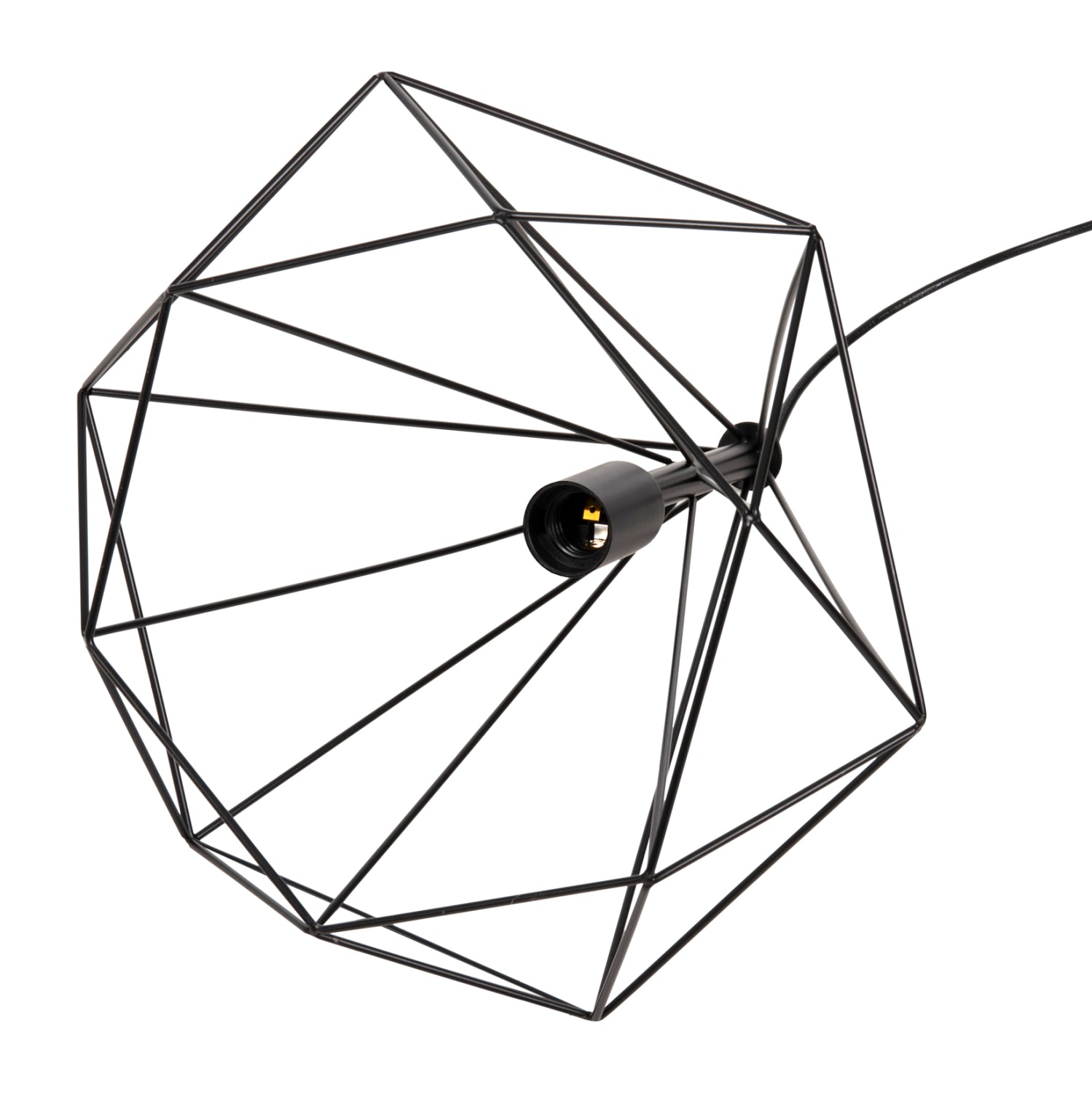 ΦΩΤΙΣΤΙΚΟ ΟΡΟΦΗΣ ΚΡΕΜΑΣΤΟ HM4064 ΜΑΥΡΟ ΜΕΤΑΛΛΙΚΟ ΚΑΠΕΛΟ 32x37x128Yεκ. - Pakobazaar