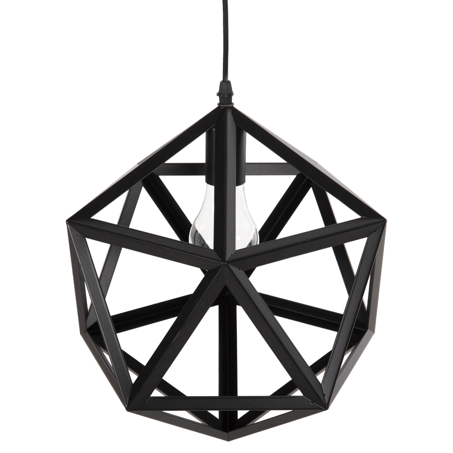 ΦΩΤΙΣΤΙΚΟ ΟΡΟΦΗΣ ΚΡΕΜΑΣΤΟ HM4073 ΜΑΥΡΟ ΜΕΤΑΛΛΟ 30x30x35Yεκ. - Pakobazaar