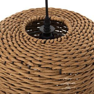 ΦΩΤΙΣΤΙΚΟ ΟΡΟΦΗΣ ΚΡΕΜΑΣΤΟ HM4340 PAPER ROPE ΜΠΕΖ-ΜΑΥΡΟ ΜΕΤΑΛΛΟ-Φ26x40-120Υεκ. - Pakobazaar
